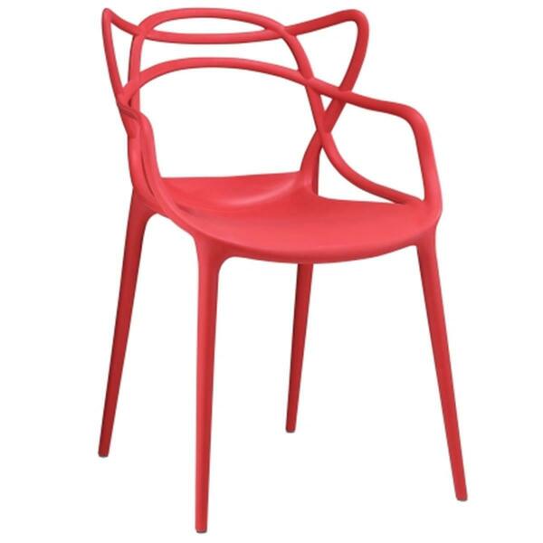 East End Imports Entangled Dining Armchair, Red EEI-1458-RED
